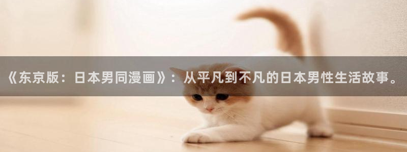 贝勒漫画纯情攻：《东京版：日本男同漫画》：从平凡到不凡的日本男性生活故事。